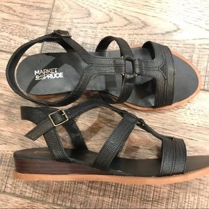 Black Sandals, size 7